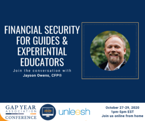 GYA Conference - Financial Security for experiential educators