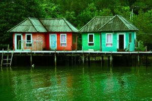 Waterfront houses